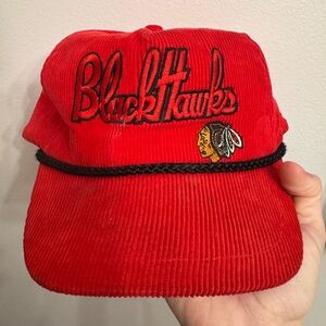 Vintage Corduroy Chicago Blackhawks Snapback